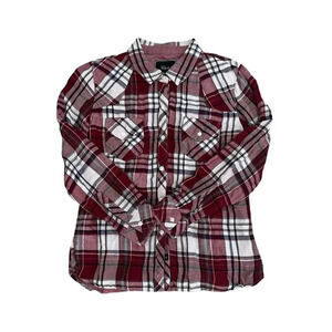 Rails plaid size Medium Red button‎ front long sleeves